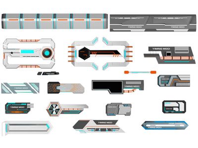 现代科技元素、企业logo背景墙
