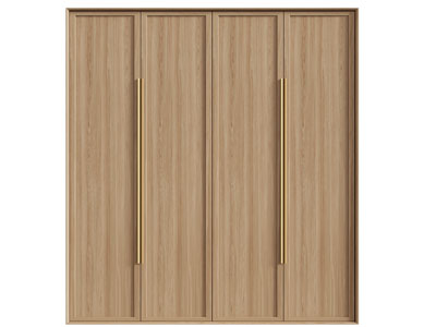 现代实木衣柜3d模型 现代实木衣柜