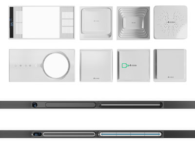 现代空调出风口、暖风扇3d模型 现代空调出风口、暖风扇