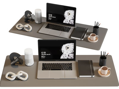 现代电脑、笔记本、笔筒综合3d模型 现代电脑、笔记本、笔筒综合
