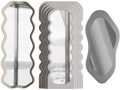 现代装饰镜子墙饰