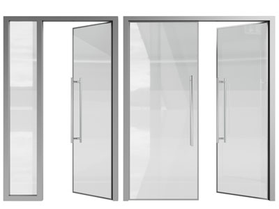 现代子母门、双扇平开门