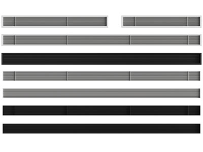 现代空调出风口3d模型 现代空调出风口