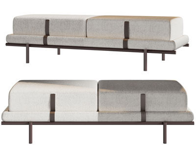 现代长方形沙发凳子