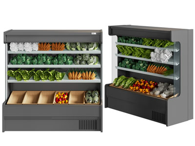 现代蔬菜保鲜柜、展柜