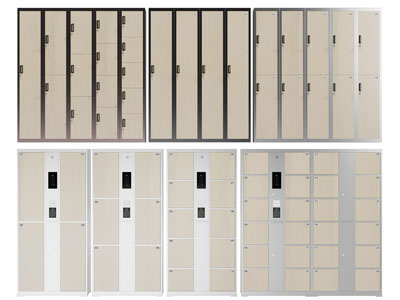 现代公共储存柜、更衣柜、密码柜3d模型 现代公共储存柜、更衣柜、密码柜