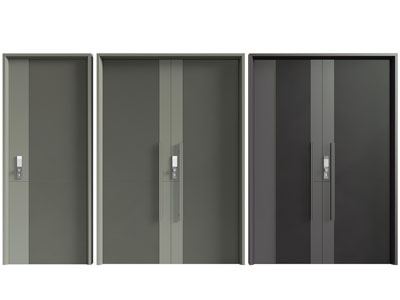 现代单扇、双扇平开门