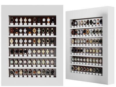 现代手表展示柜3d模型 现代手表展示柜