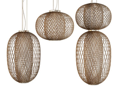 新中式藤编灯罩吊灯