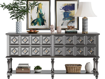 欧式玄关柜、边柜