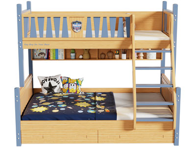 现代儿童实木上下床