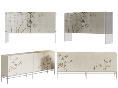 新中式玄关柜、边柜