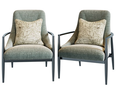 现代布艺休闲椅子