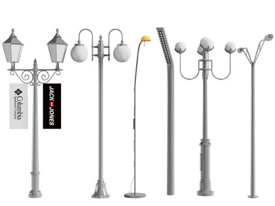 现代道路广场路灯