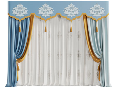 欧式窗帘窗纱