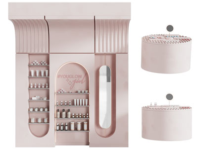 现代化妆品展柜、展台