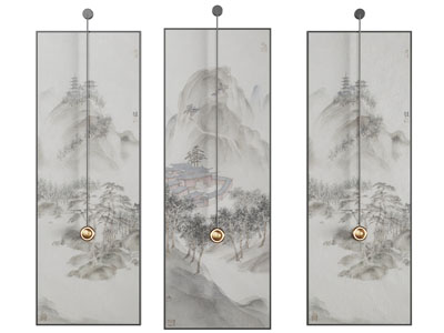 新中式装饰挂画3d模型 新中式装饰挂画