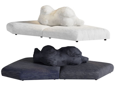 现代创意多人沙发