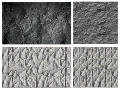 现代文化石背景墙3d模型 现代文化石背景墙