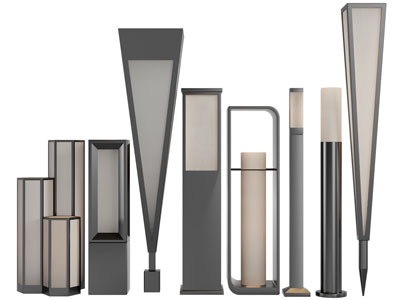 新中式落地灯、草坪灯、庭院灯