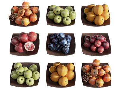 现代果盘水果食物