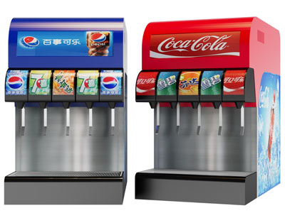 现代可乐汽水饮料机3d模型 现代可乐汽水饮料机