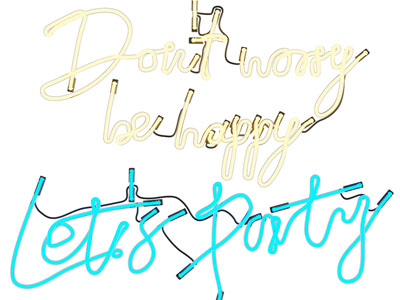 现代字母装饰灯 霓虹灯墙饰挂件