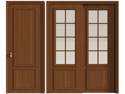 现代单扇平开门、推拉门