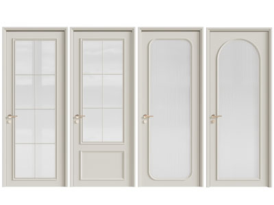 简欧玻璃平开门