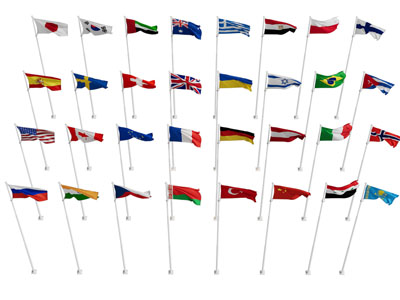 现代各国旗帜