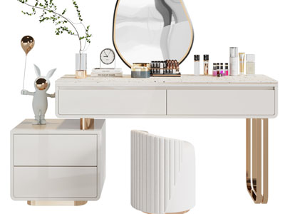 现代轻奢化妆、梳妆台