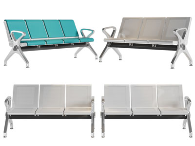 现代不锈钢公共椅子、排椅