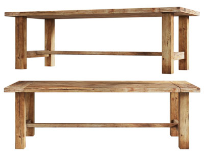 现代实木长凳子