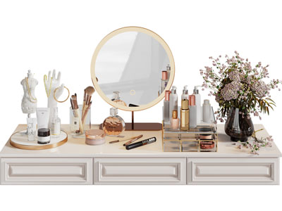 现代轻奢化妆品组合