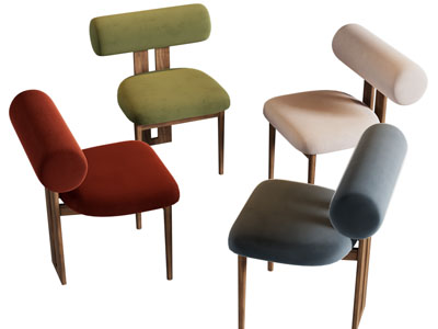 现代糖果色休闲椅子、餐椅