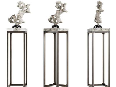 新中式假山摆件组合