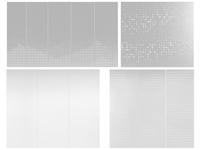 现代穿孔铝板、冲孔板、墙饰板