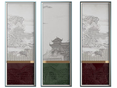 新中式装饰挂画3d模型 新中式装饰挂画