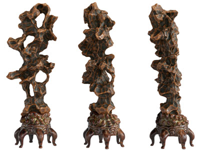 新中式假山雕塑雕刻摆件3d模型 新中式假山雕塑雕刻摆件