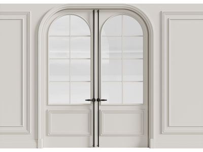 法式双扇平开门