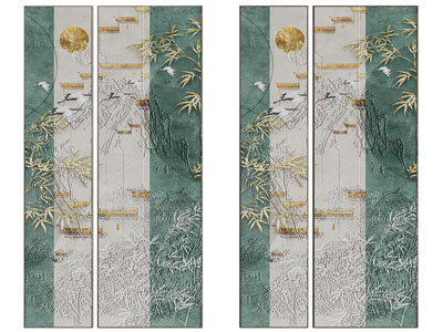 新中式装饰挂画3d模型 新中式装饰挂画