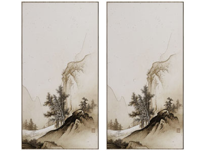 新中式装饰挂画3d模型 新中式装饰挂画