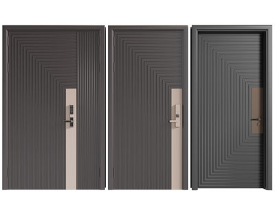 现代子母、单扇入户平开门