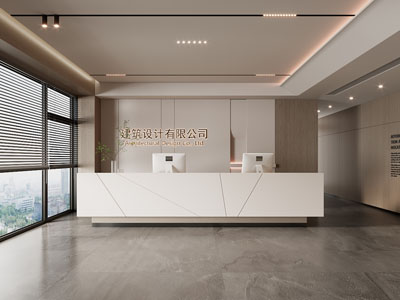 现代公司大堂前台接待