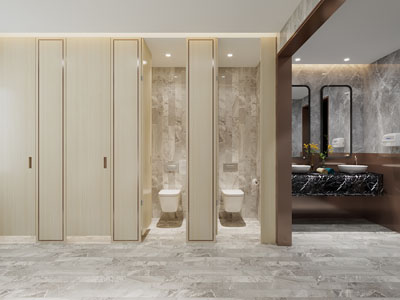 新中式公共卫生间、洗手间