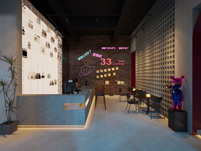 工业风loft咖啡厅