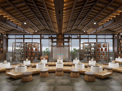 新中式陶艺馆、手工坊