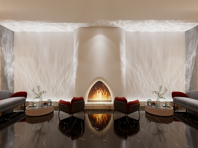 现代酒店大堂前台接待