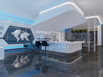 现代公司大堂前台接待