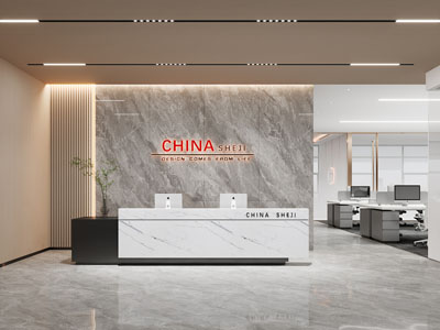 现代公司大堂前台接待